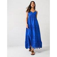 Only Milla Life Strap Maxi Woven Dress - Blue