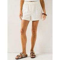 Jdy Bella Embellished High Waist Shorts - White