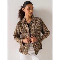 Vero Moda Tessa Long Sleeve Oversize Denim Jacket - Multi