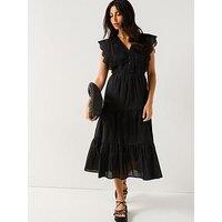 Jdy Sara Sleeveless Lace Dress - Black