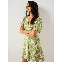Jdy Troya Life Short Sleeve Short Dress - Multi