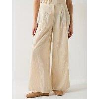 Vero Moda Fea Mid Waist Palazzo Pants - Beige