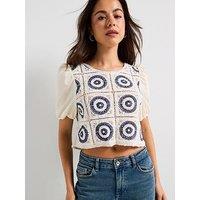 Only Charis Short Sleeve Mix Jersey Top - Multi