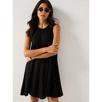 Jdy Say Sleeveless Linen Dress - Black