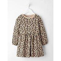 The Very Collection Girls Animal Print Sweat Peplum Hem Dress - Multi