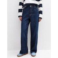 New Look Adalae High Waist Wide Leg Jeans - Blue