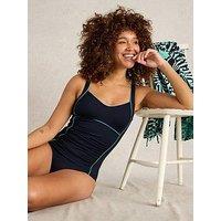 White Stuff Splash Control Swimsuit - Navy