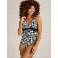 White Stuff Sunshine Reversible Swimsuit - Black