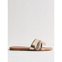 New Look Embellished Mule - Gold
