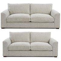 Very Home Arlo 3 Seater + 2 Seater Fabric Sofa Set (Buy & Save!)
