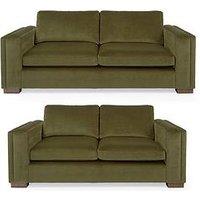 Very Home Maison Velvet 3 + 2 Seater Set (Buy & Save!)