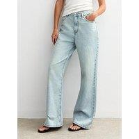 New Look Light Blue Adalae High Waist Wide Leg Jeans