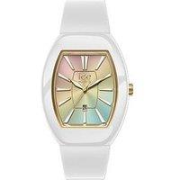 Ice Watch Ice-Watch Boliday Dome White Plastic Case White Silcone Strap Rainbow Dial