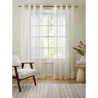 Very Home Girona Eyelet Textured Top Boarder Panel Pair 137Cm (90")