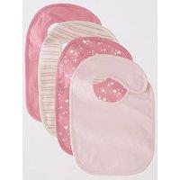 Mini V By Very Baby Girls 4Pk Bib - Pink