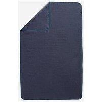 Decathlon Microfibre Swimming Towel Size Xl 110 X 175 Cm - Striped Dark Blue