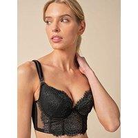 Gossard Vip Intrigue Padded Longline Bra - Black
