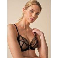 Gossard Viva Underwired Non Padded Plunge Bra - Black