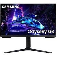Samsung Odyssey G3 Ls24Dg302Euxxu Gaming Monitor - 24In Fhd (1920X1080) - 180Hz, 1Ms - Freesync, Height Adjust