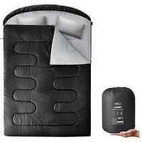 Silentnight Camping Collection Adult Sleeping Bag - Black - Double Size