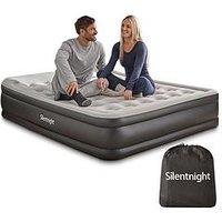 Silentnight Camping Collection Ultimate Deep Sleep Flocked Airbed - Built In Electric Pump - Extra Deep - Single