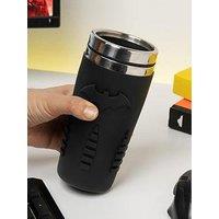 Batman Silicone Travel Mug - Double Walled With Textured Logo, Officially Licensed Drinkware