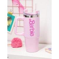 Barbie Pink Travel Mug - Officially Barbie Licensed 1.2L Extra-Large Insulated Tumbler For Hot And Cold Drinks, With Multi-Way Lid & Handle