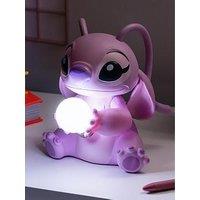 Lilo & Stitch Angel Light - Officially Licensed Lilo And Stitch Cute Pink Bedroom Lamp, Disney Collectible Gift For Fans, Night Light And D&Eacute;Cor