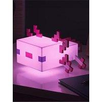 Minecraft Pink Axolotl Lamp - Officially Licensed Minecraft Night Light. A Soothing Glow With 2 Modes And 5 Colour Phases