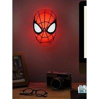 Spiderman Mask Light - Officially Licensed Disney Merchandise, Freestanding Or Wall Mountable, Usb Powered, Gift For Marvel Fans