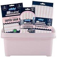 Minky Storage Caddy With Super Soak Up Cleaning Cloth Bundle