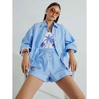 River Island Pull On Short - Blue