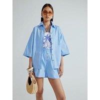 River Island Short Sleeve Shirt - Blue