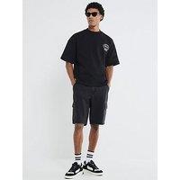 River Island Meeko Cargo Shorts - Black
