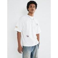 River Island Racing Graphic T-Shirt - Cream