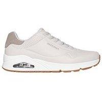 Skechers Uno Bungee Lace Trainers- Off White