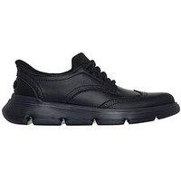 Skechers Garza Sully Slip- Ins Lace Up Shoes-Black