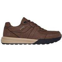 Skechers Netson- Gander Waterproof Lace Up Trainers-Brown