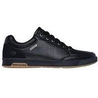 Skechers Cavell Sparkman 6 Eyelet Waterproof Trainers-Black