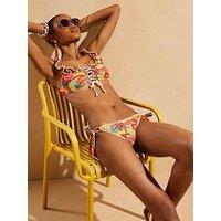 River Island Del Maar Frill Cami Bikini - Yellow