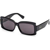 Max Mara Lee Rectangular Acetate Sunglasses - Shiny
