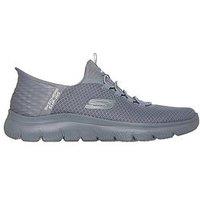 Skechers Summit Slip- Ins With Memory Foam Trainers- Grey