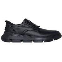 Skechers Garza- Duran Slip- Ins Bungee Lace Up Shoes-Black