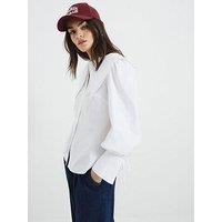 River Island Large Collar Blouse - White