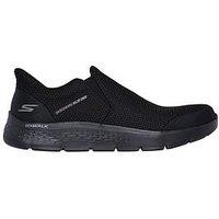 Skechers Go Walk Flex Slip- Ins Casual Slip On Shoes-Black