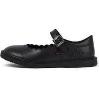 Kickers Junior Adlar Mj Scallop Lthr Jf Blk - Black