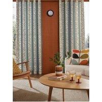 Orla Kiely Sycamore Stripe Lined Eyelet Curtains