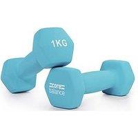 Core Balance Hex Neoprene Dumbbells (2 X 1Kg)