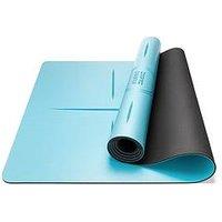 Core Balance Blue Rubber Alignment Yoga Mat