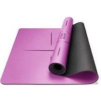 Core Balance Purple Rubber Alignment Yoga Mat